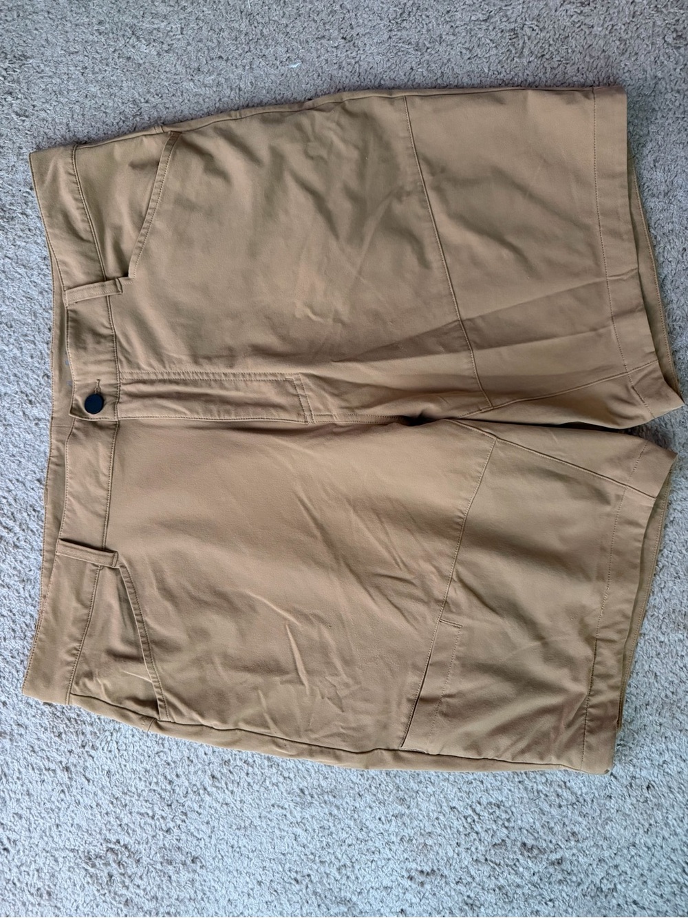 Men's Flat Front Hiking Shorts - Tan
